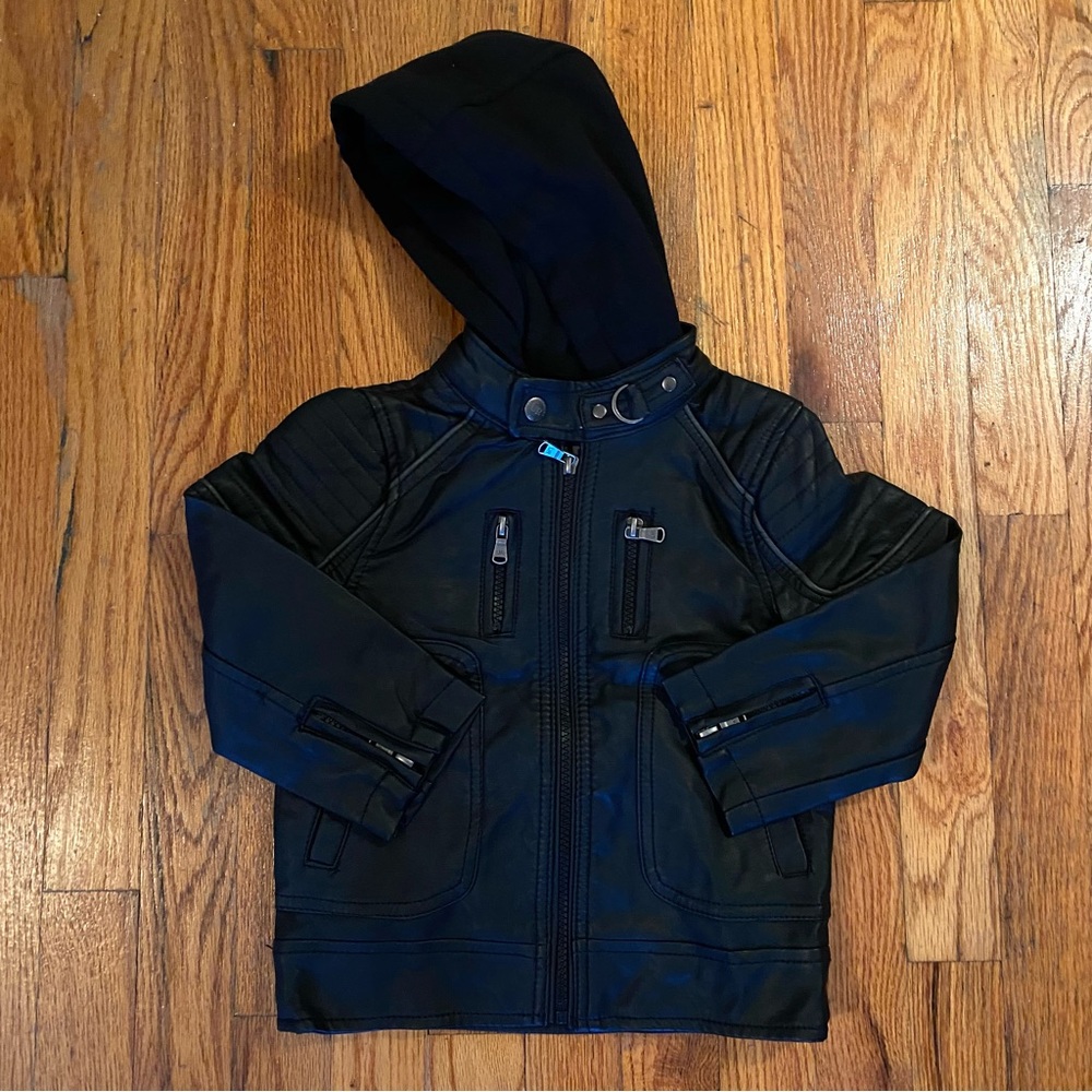 Pre owned kids leather jacket